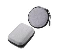 Baluue 2pcs Portable Eva Microphone Storage Bags with Neck Clip Microphone Case, Compact Electronic Product Organizer for Outdoor Live Streaming and Travel, 8x8x3cm 14x10x4cm