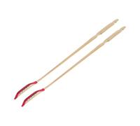 Baluue 2pcs Professional Dulcimer Bamboo Skewers with Ebony Head, Elastic Yangqin Accessories for Traditional Dulcimer, Suitable for Folk Instrument Players
