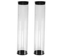Baluue 2pcs Pvc Golf Ball Storage Tube Holder for 5 Golf Balls, Portable and Waterproof round Cylinder Case for Home, Store Display and Driving Range Use