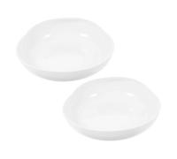 Baluue 2PCS Scoop Plates with Wall-Adaptive Bowls for Disabled Adults Elderly Eating Aid Self-Feeding Utensils Easy-Clean Ergonomic Dining Tools