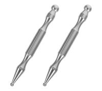 Baluue 2pcs Stainless Steel Acupuncture Pen Deep Tissue Trigger Point Massager Manual Facial Acupressure Stick for Full Body Muscle and Relief