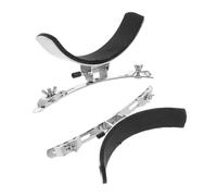 Baluue 2pcs Stainless Steel Snare Drum Leg Holder Support Accessory for Marching Bands Silver Drum Support Parts with Secure Fit Vibration Reduction Lightweight and Portable for