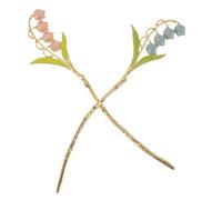 Baluue 2pcs Vintage Flower Hair Sticks for Women Retro Chinese Style Hair Accessories Durable Bun Makers for Elegant Hairstyles for Ancient Culture Enthusiasts