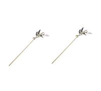 Baluue 2pcs Vintage Hair Forks Stick Classical Hairpin for Women Elegant Hair Bun Accessories for Updo Hairstyles Retro Style for and Qipao