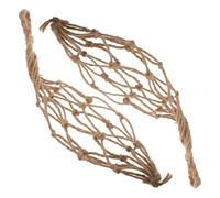 Baluue 2pcs Vintage Twine Rope Wine Jar Carrier Wine Bottle Travel Tote Net Bag Rustic Decorative Design Portable Wear-Resistant Jin Jars