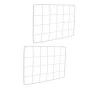 Baluue 2PCS White Wire Grid Freezer Organizer Dividers 20×30cm Metal Shelf Partition Rack for Chest and Upright Refrigerator Fridge Freezer Shelf Organizer Multi-Layer Storage Separation