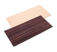 Baluue 2pcs Wooden Guitar Head Veneers Replacement Folk and Classical Guitar Headstock Plates Maple Rosewood Scratch Protection Parts