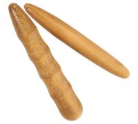 Baluue 2pcs Wooden Massage Sticks Retro Traditional Shape Natural Wood Acupoint Massager Easy to Hold Effective Massage for Body and Skin After A Long Walk Outdoor Use