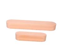 Baluue 2pcs Wooden Tailors Clapper Heat-Resistant Natural Wood Seamstress Pressing Tool for Quilting Dressmaking and Embroidery Fabric Flattening Blocks for Precise Seam Setting and Steam