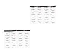 Baluue 2sets Unique Shape Eyebrows Sticker Hair-like Simulation Patch Long-lasting Waterproof Eyebrows for Women 2sheets*2