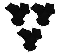 Baluue 3 Pairs UV Protection Pedicure Socks for Gel Nail Dryer with Flat Mouth Design, Breathable Cloth Material and Universal Fit, for Professional Salons and Pedicure Sessions