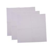 Baluue 3 Pcs Light Grey Multipurpose Cleaning Cloths for Musical Instruments Piano Guitar Violin Microfiber Wiping Towels Soft Polishing Rags