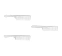 Baluue 3 Pcs Professional Hair Cutting Comb Static Titanium Steel Barber Tool Backcombing Hair Dressing Silver 22x5cm