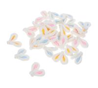 Baluue 30pcs Easter Plush Bunny Ears for Crafts - 4. 5cm Rabbit Ear Diy Hairpin Material, Adorable Mini Embellishments for Bonnet Decoration And Scrapbooking Charm, 3 Colors