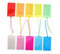 Baluue 30pcs Luggage Identification Tags for Suitcases with Privacy Insert Cards PVC Travel Name Id Labels for Airplane Cruise Backpack and Vacation Bag Recognition