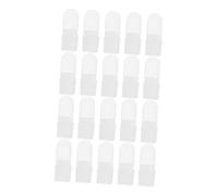 Baluue 30Pcs Nail Varnish Protector Covers Plastic Manicure Finger Guards for Gel Remover Nails Light Color Design for Easy Observation for Home and Salon Use