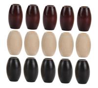 Baluue 30Pcs Oval Wooden Loose Beads for DIY Jewelry Making Natural Wood Material with Smooth Finish Bright Colored Spacer Beads for Bracelets Necklaces and Crafts Decoration