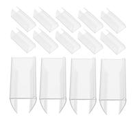 Baluue 30Pcs PVC Price Tag Holders for Supermarket Display Clip-On Sign Holders for Wire and Wooden Racks Multi-Purpose Label Clips for Retail and Home Organization