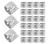 Baluue 30pcs Sewing Needle Bar Thread Guide Metal Ring for Flat Sewing Machines Enhances Thread Stability Prevents Jams and Breakage for Efficient Stitching