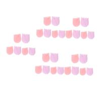 Baluue 30pcs Silicone Makeup Brush Protectors Dustproof Brush Covers for Travel Holders for Detail Make up