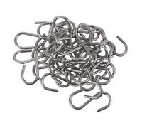 Baluue 30Pcs Stainless Steel S Shape Hanging Hooks Wire Hooks for Indoor Outdoor Use Kitchen Utensils Apron Hot Pad Storage