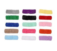 Baluue 30pcs Stretchy Crochet Headbands for Women Soft Retro Chunky Knit Hair Bands Elastic Boho Vintage Hair Wraps with Secure Fit Handmade Detailed Headbands for Outdoor Sports and