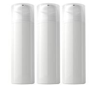 Baluue 3pcs 100ml Airless Pump Bottle Emulsion Dispenser Travel Bottle Set with Lightweight Pp Material and Resistance to Fall for Essential Oil and Moisturizers, for Business Trip
