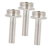 Baluue 3pcs Anti-rust Stainless Steel Trumpet Piston Stem Replacement Lightweight Connecting Rods Easy to Install Musical Instrument Accessories