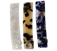 Baluue 3pcs Bling Hair Clips for Women Hair Clips for Thick Temptation Rectangular Spring for Women