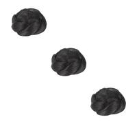 Baluue 3pcs Braid Hair Chignon Bun Clip Extension for Women Synthetic Messy Bun Hairpiece for Short -friendly Easy to Use for Updos and Casual Styles