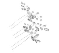 Baluue 3Pcs Bridal Hairpins with Rhinestone for Women Elegant Wedding Hair Forks for Brides Shiny Styling Tools for Special Occasions Hair Accessories for Weddings