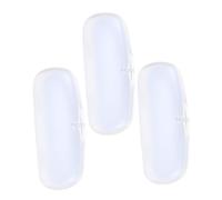 Baluue 3pcs Frosted Glasses Box Spectacle Storage Case Portable Pvc Glasses Holder Unisex Portable Eyewear Organizer for Travel and Daily Use