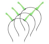 Baluue 3pcs Glow the Dark Antenna Headband Set for Halloween Cosplay, Plastic Material, Creative Antenna Shape, Versatile Party Accessory for Themed Events and Festive Nights