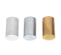 Baluue 3pcs Metal Cylinder Set for Specific Gravity and Density Experiments, Copper Iron Aluminum Cylinders for Physics Science Teaching and Laboratory Activities