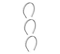 Baluue 3pcs Metal Teeth Comb Hairband for Women Black Wide Tooth Headband Lightweight Design for Elder Use for Easy Styling and Comfort