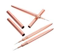 Baluue 3pcs Pull Line Brush Gold Nail Art Liner Pen for Nail Design for Home Salon Manicure