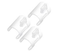 Baluue 3pcs Pvc Flute Blowing Nozzle Set for Chinese Bamboo Flute Defg Key Clip-on Wind Training Device for Beginners Practice Aid with Membrane Cover Suitable for Music Learning