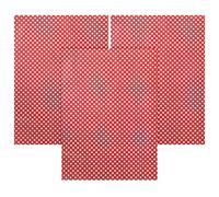 Baluue 3Pcs Red Plaid Wrapping Paper 50X70Cm Dot Pattern for Wedding Birthday Party Decorations and Valentine’S Day Presents