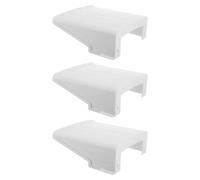 Baluue 3pcs Security Camera Rain Cover Shield Plastic White Universal UV Resistant for Bullet and Dome Cameras Outdoor Business Monitoring