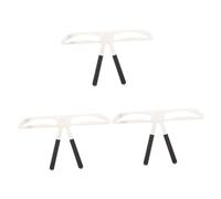 Baluue 3pcs Sleek Eyebrow Ruler Stencil Kit Three-point Ruler for Lazy Beginners Natural Symmetrical Eyebrows