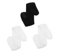 Baluue 3pcs Sweat Absorbent Hair Headband for Women Sports Face Washing Wraps Breathable Yoga Shower Hair Hoops White Black