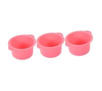 Baluue 3pcs Wax Warmer Replacement Bowl Silicone Wax Pot Easy Release for Professional Hair Removal