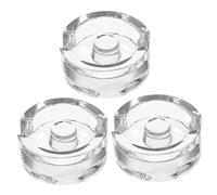 Baluue 3pcs Wide Mouth Glass Fermentation Weights with Easy Grip Handle for Mason Jars Reusable Food-grade Fermenting Weights for Pickling and Leavening Suitable for Standard Fermentation