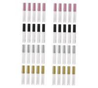 Baluue 40pcs 10ml Empty Lip Gloss Tubes Containers with Brush Head inside Refillable Abs Plastic Lip Balm Bottles for Making Your Own Gloss Portable and Stylish for Everyday Use