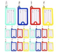 Baluue 40pcs Compact Key Tags Portable Key Classification Labels Made of Sturdy Pp Material for Homes and Rental Management Companies and Luggage Identification Tags