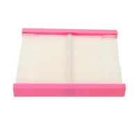 Baluue 48 Pink Nail Color Display Sticks Fan-shaped Plastic Polish Display Board with 48 Pieces for Nail Salons and Home Teaching Practice