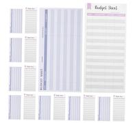 Baluue 48 Sheets Practical Budget Sheets Monthly Expense Planner Cash Envelope Budget Cards for Home Office Business Financial Management
