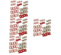Baluue 48pcs Mahjong Design Hair Clips Chinese Hair Pins for Women Decorative Clamps Unique Adornments