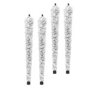 Baluue 4pcs Alto Saxophone Cleaning Brush Kit Saxophone Cleaner Swab for Musical Instrument Interior Cleaning Tool for Daily Maintenance Performance Preparation