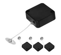 Baluue 4pcs Anti-Theft Retractable Wire Lock Holder with Stainless Steel Cable Telescopic Wire Rope Lock for Electronics Security Display and Exhibition Use